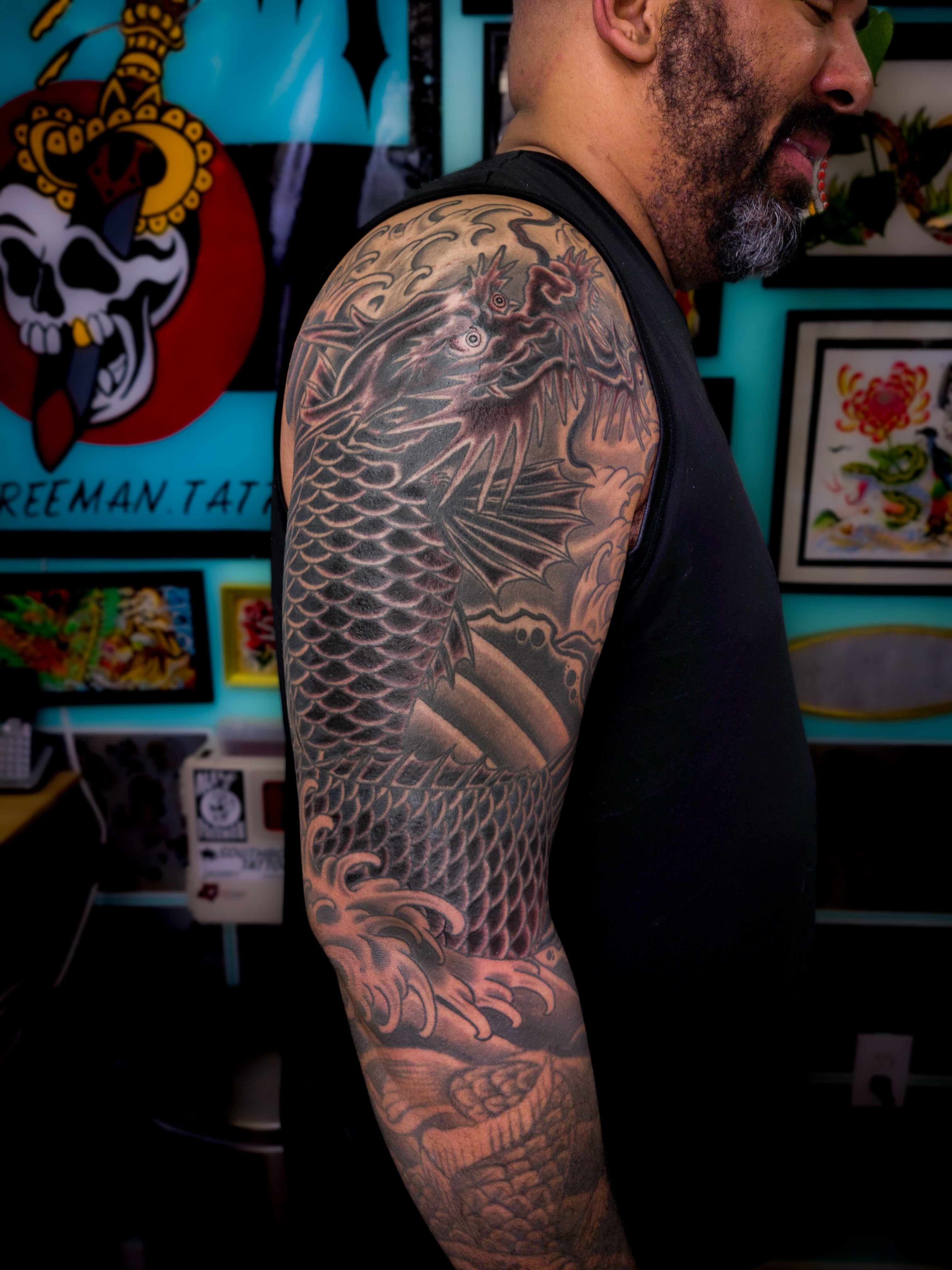 dragon #scale #tattoo #vike.inktattoos | TikTok